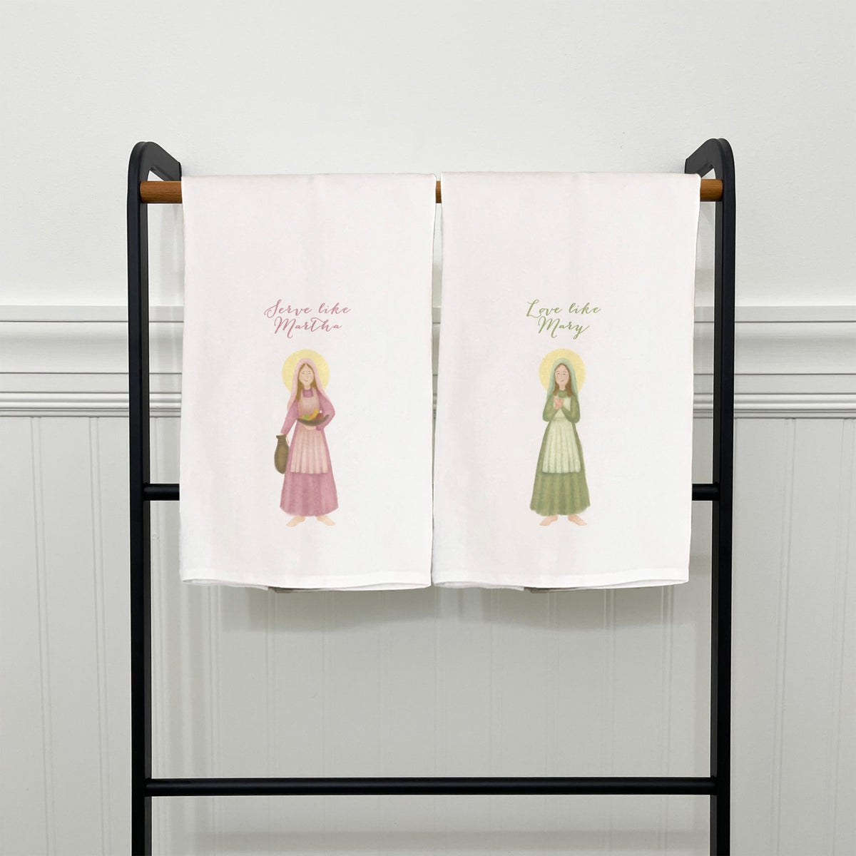 Mary & Martha Set of Two Dish Towels