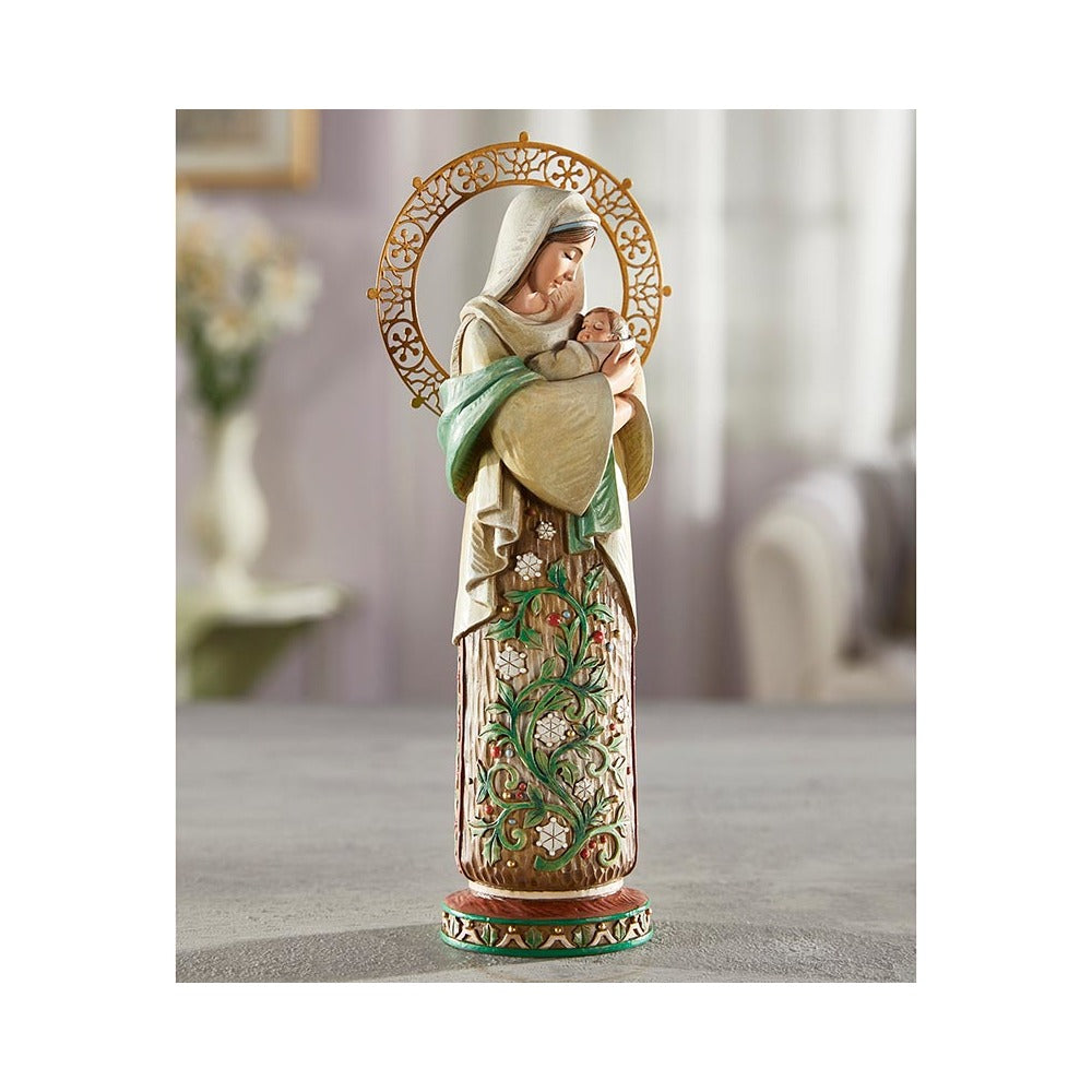 Madonna and Child Seasonal Statue Series-Winter