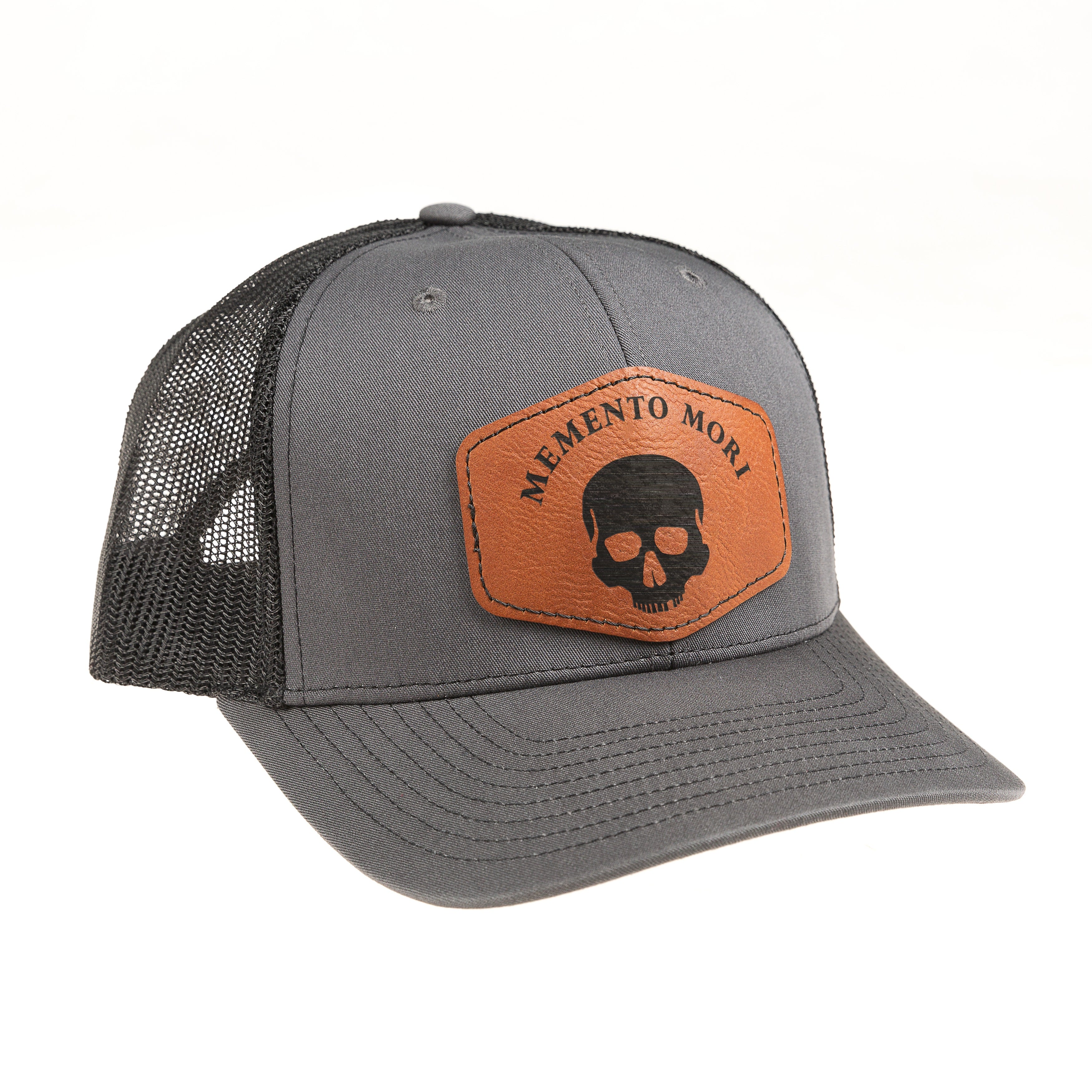 Memento Mori Leather Patch Ball Cap