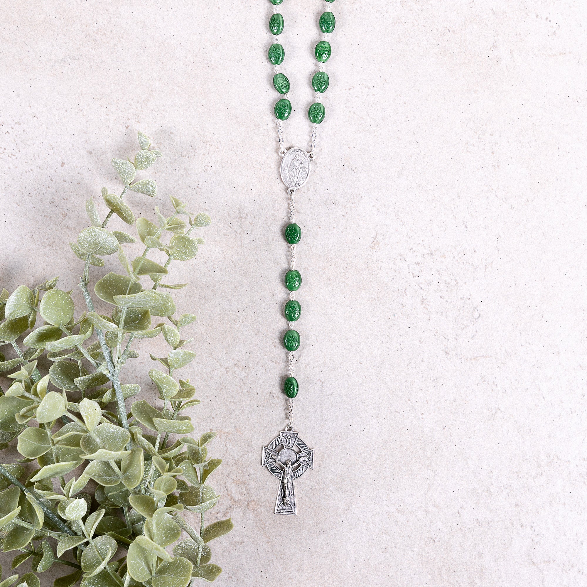 Green Shamrock Rosary