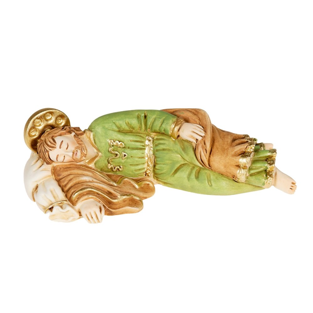 Serene Color Sleeping St. Joseph Statue - 5"