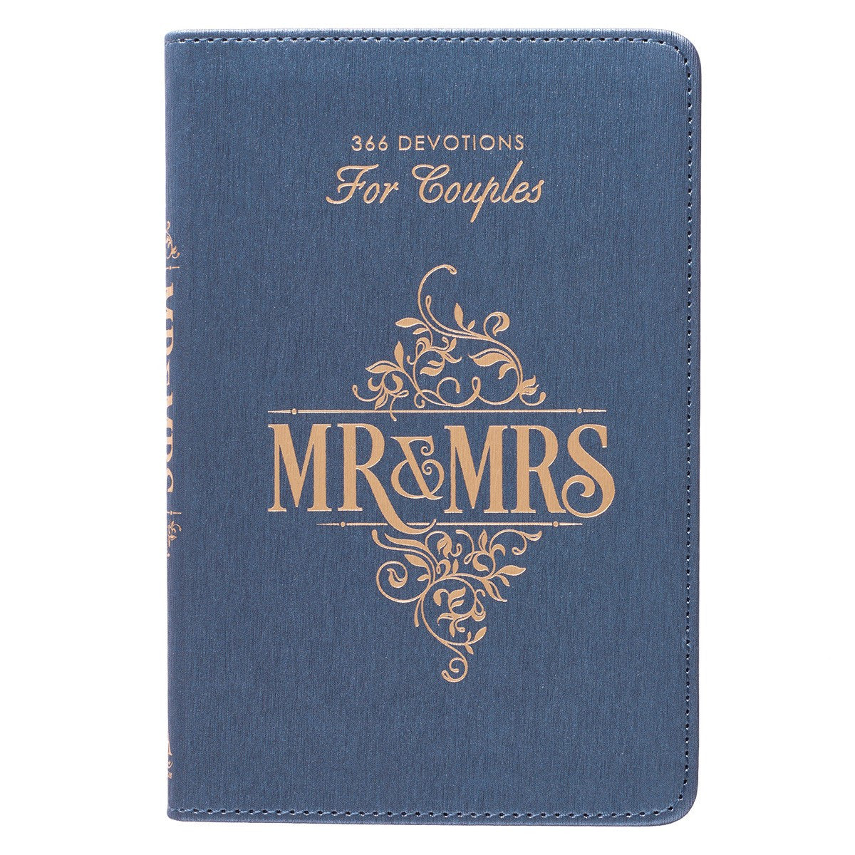 Mr. & Mrs. 366 Devotions for Couples - Blue Faux Leather