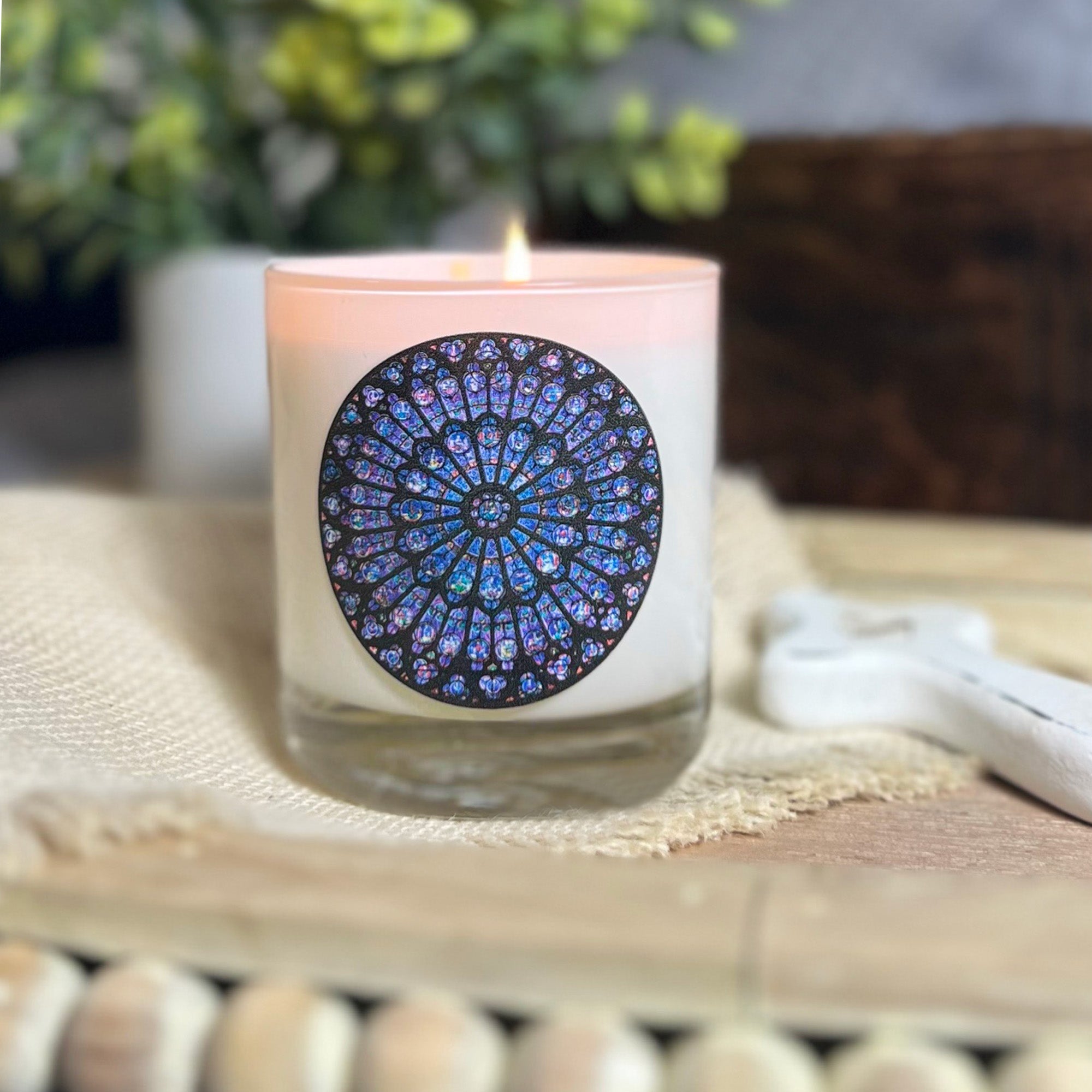 Notre Dame Rose Window Candle