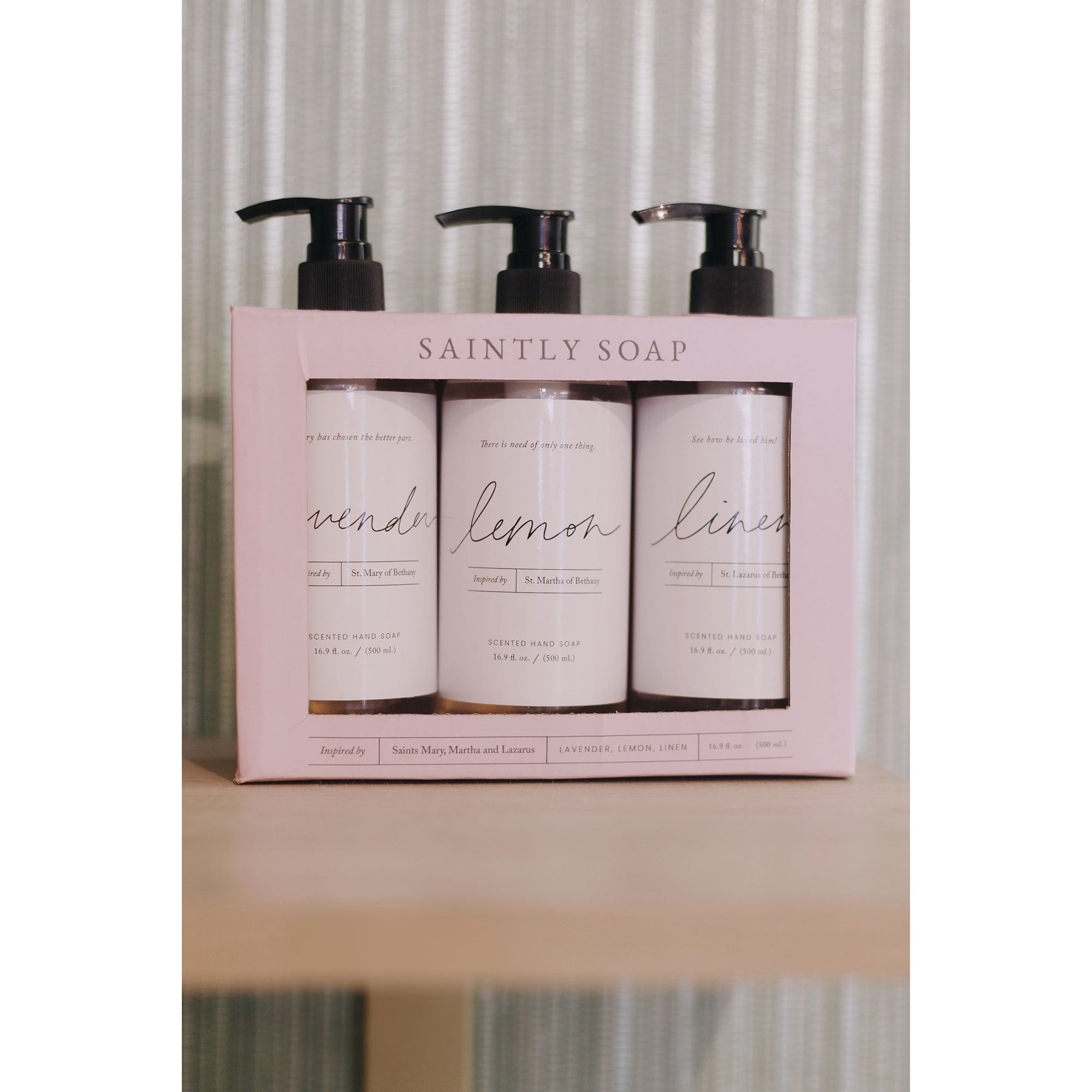 Saintly Soaps 3-Pack Liquid Hand Soap Set