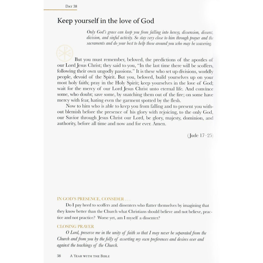 A Year with the Bible - Scriptural Wisdom For Daily Living by Patrick Madrid