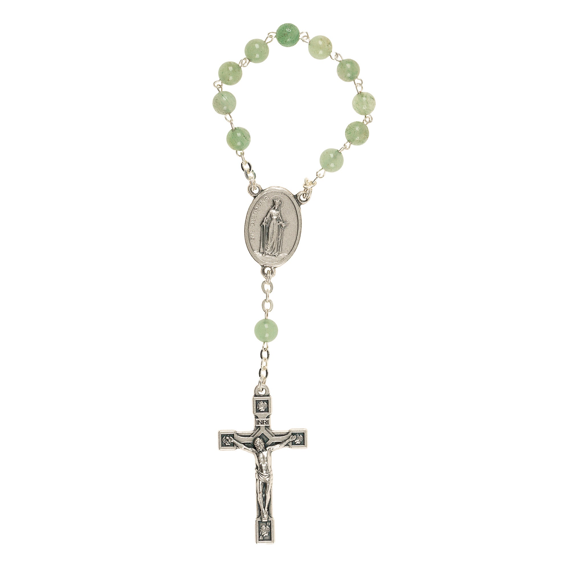 St. Dymphna Aventurine Tenner