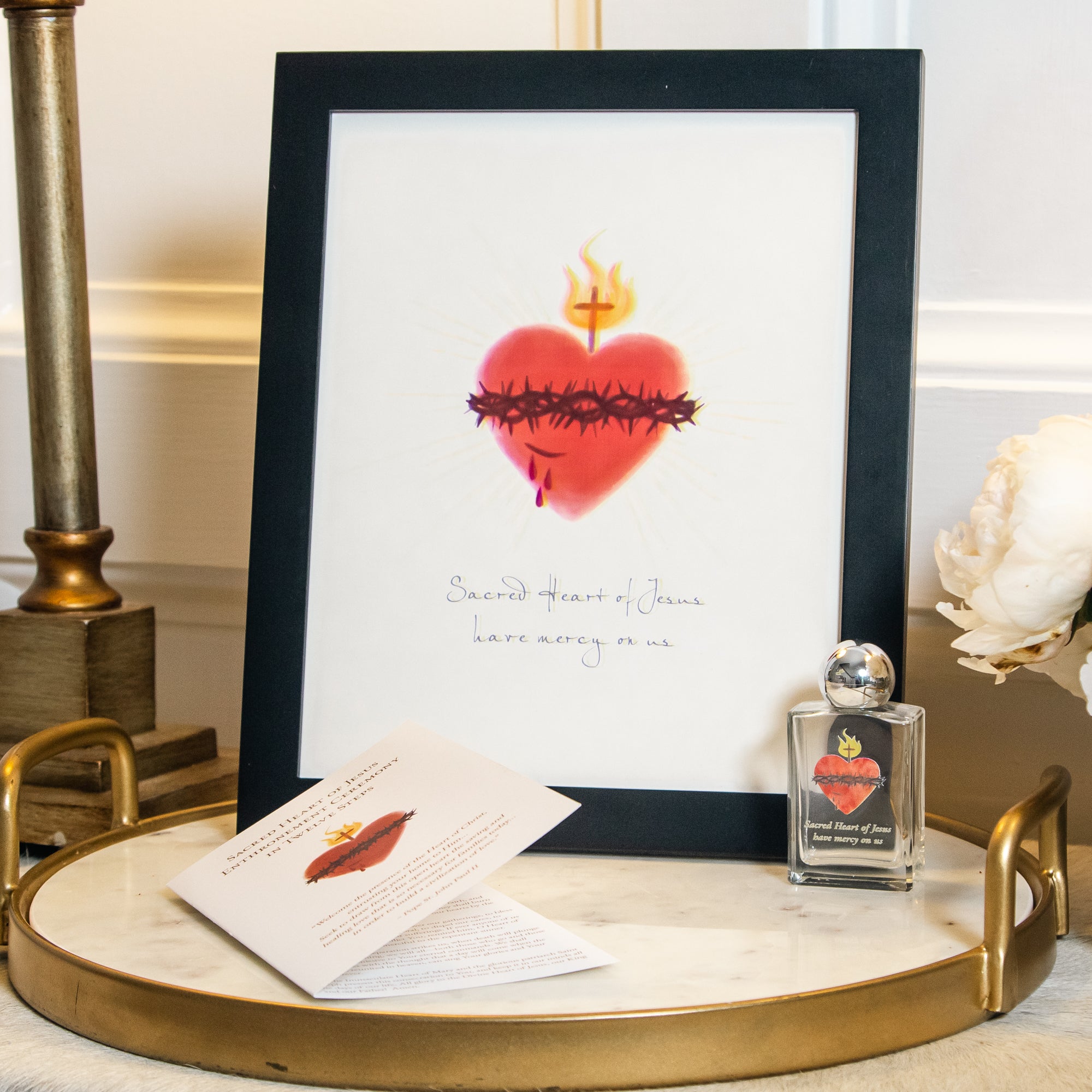 Sacred Heart of Jesus Enthronement Set