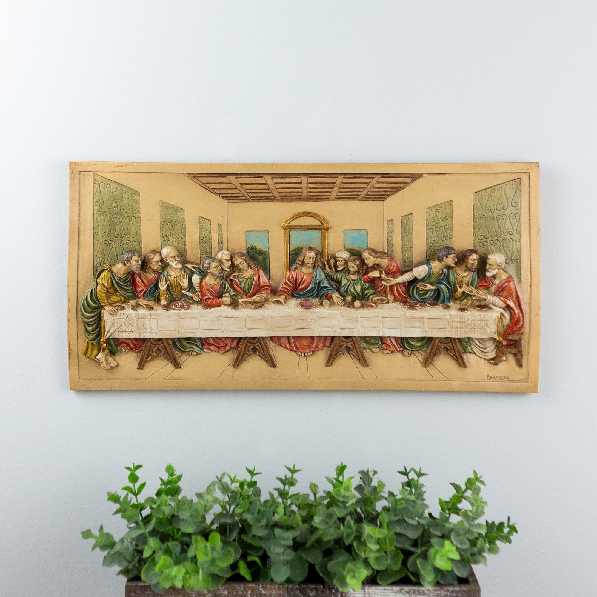 Last Supper 3D Italian Plaque