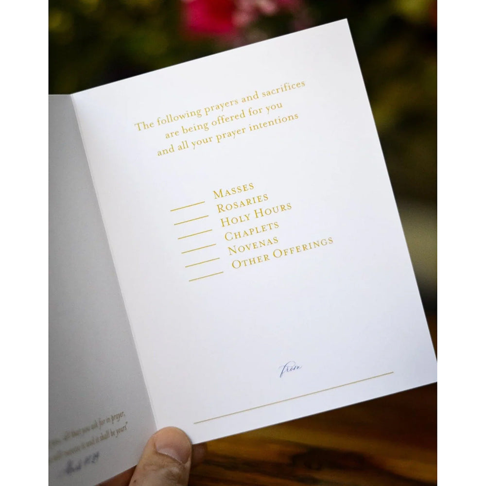 Catholic Spiritual Bouquet Greeting Card