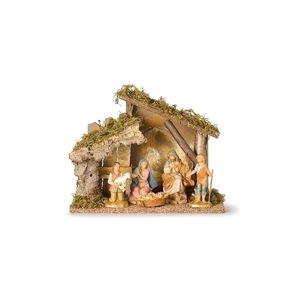 Fontanini 5 Piece Nativity with Stable - 5" Scale