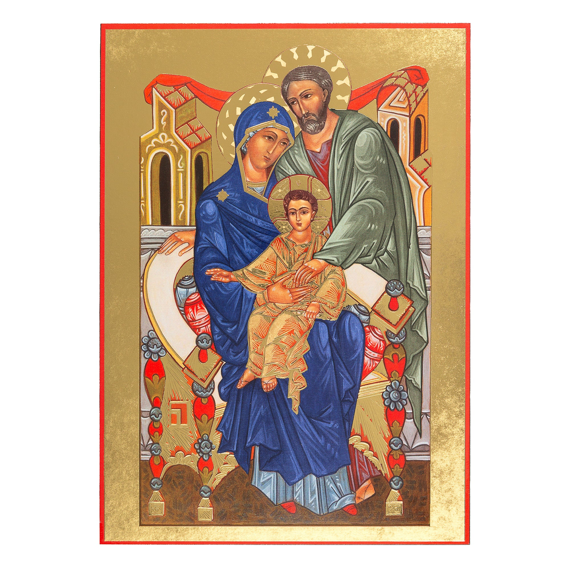 Holy Family Wood Icon