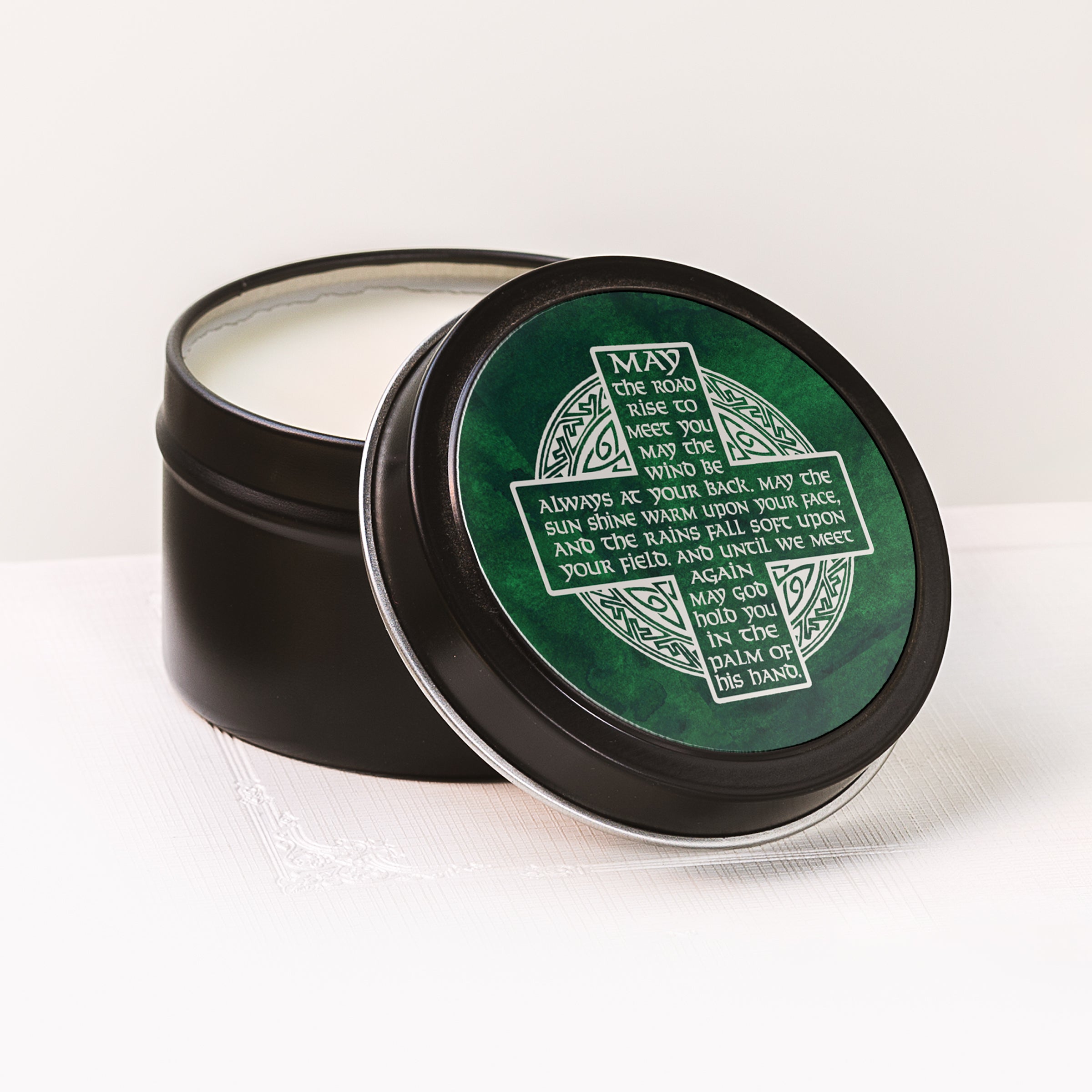 Irish Blessing Candle Tin