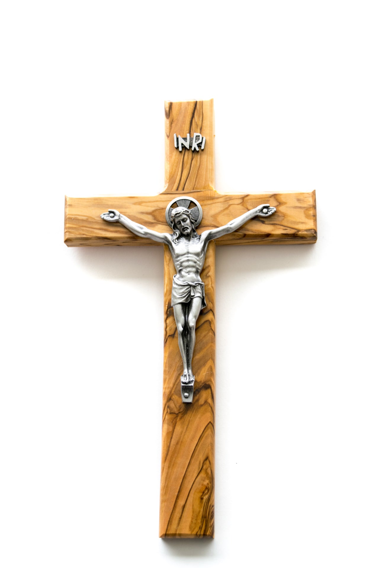 Olive Wood Crucifix - 9.75"