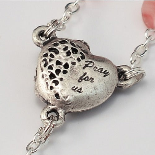 St. Valentine Silver Plated Rosary