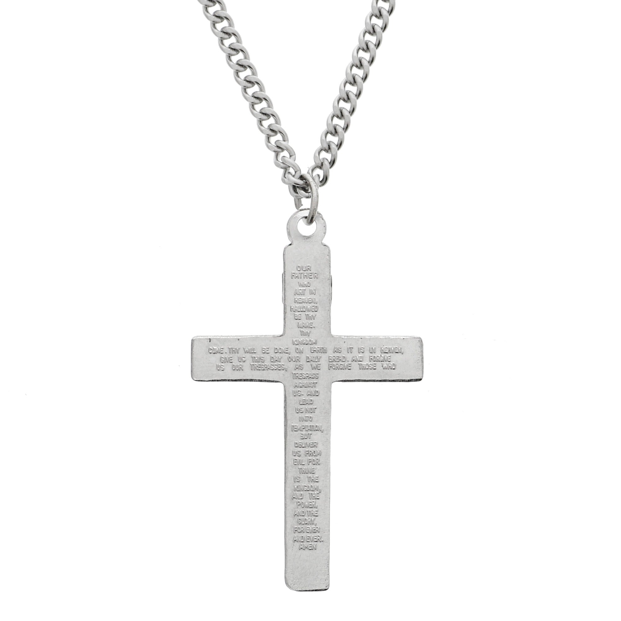 Lord's Prayer Crucifix Necklace