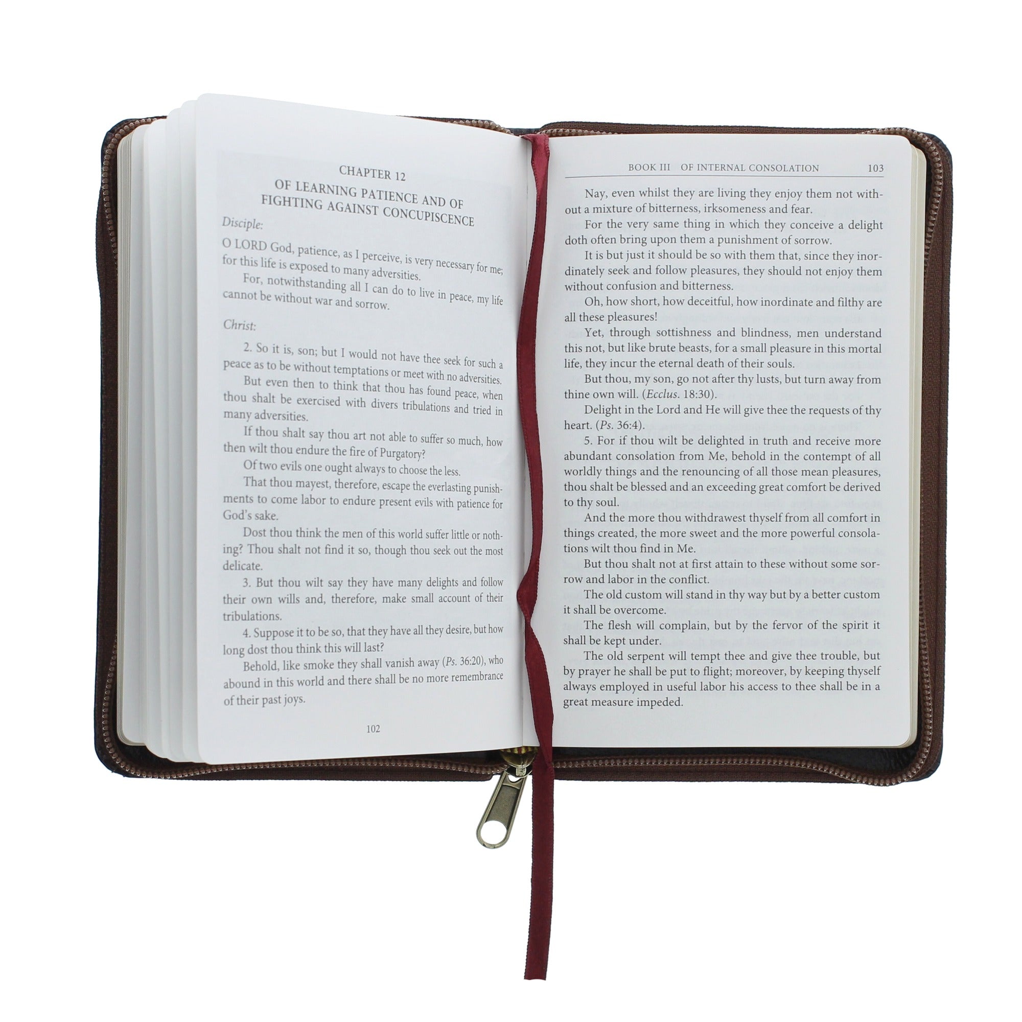 The Imitation of Christ with Zippered Cover