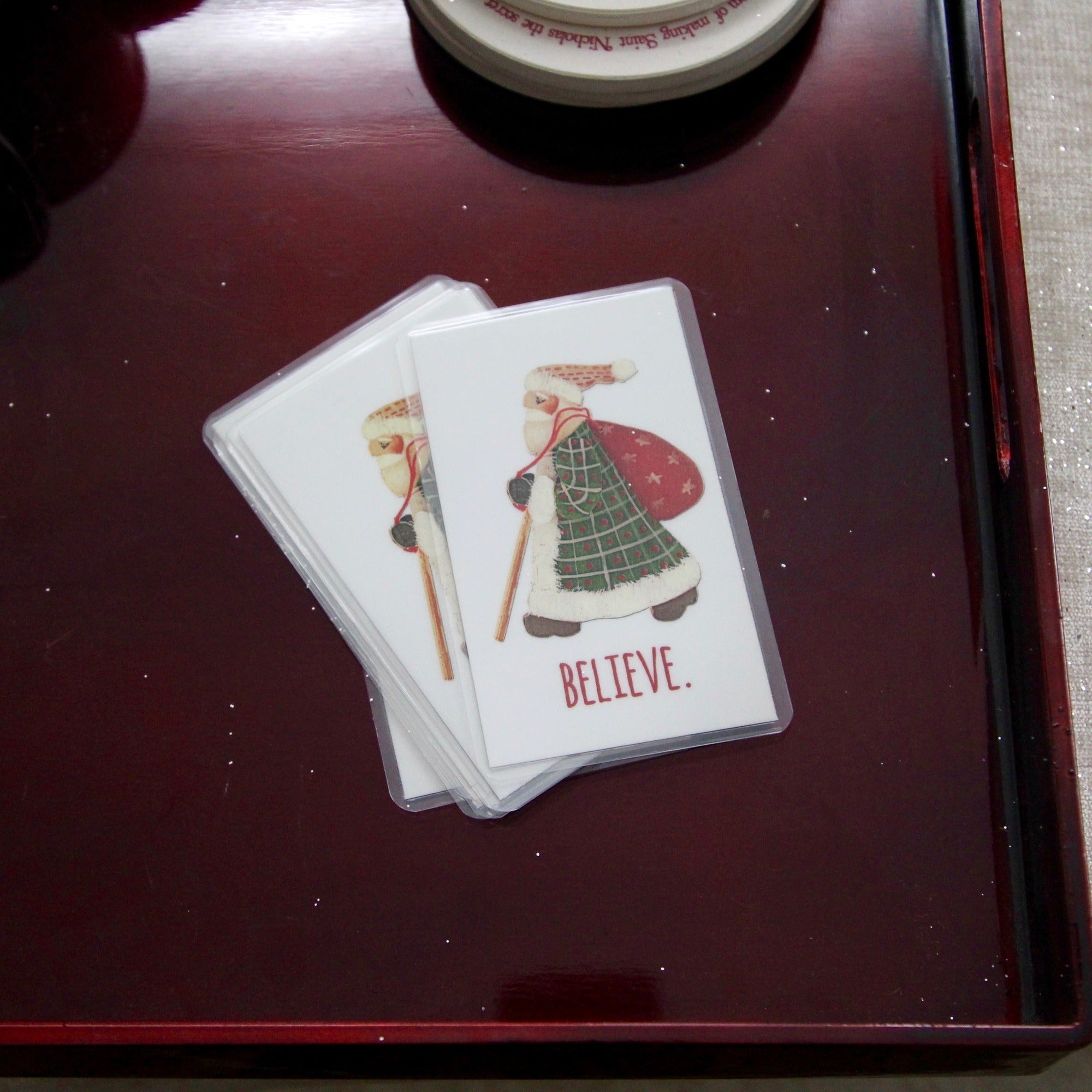 Folk Art Saint Nicholas Personalized Prayer Card