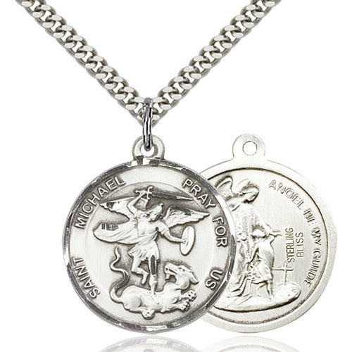 Sterling Silver St. Michael the Archangel Pendant - 2509053