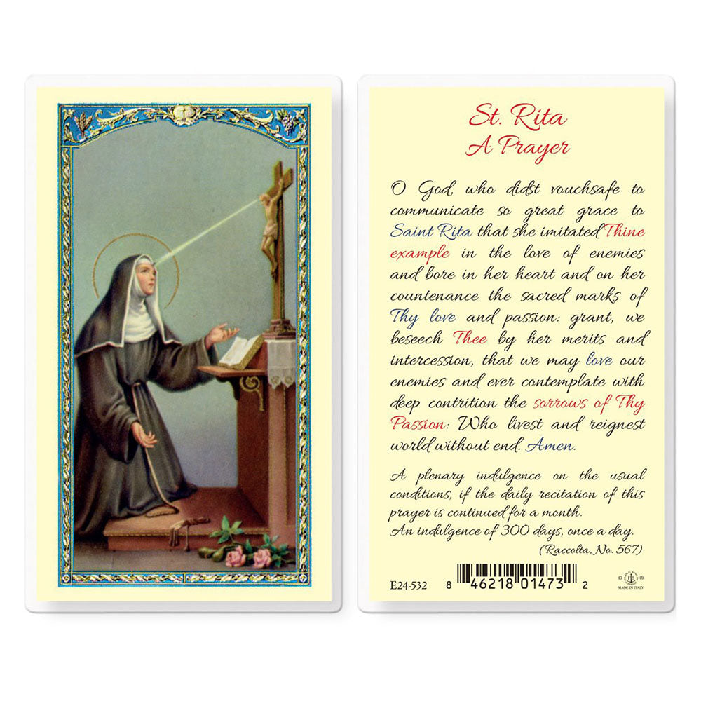 St. Rita Prayer Card
