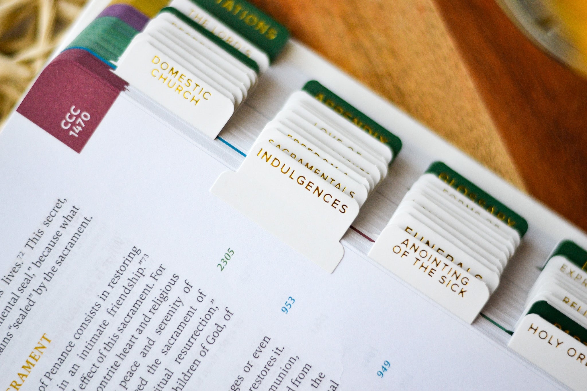 Catechism of the Catholic Church Tabs