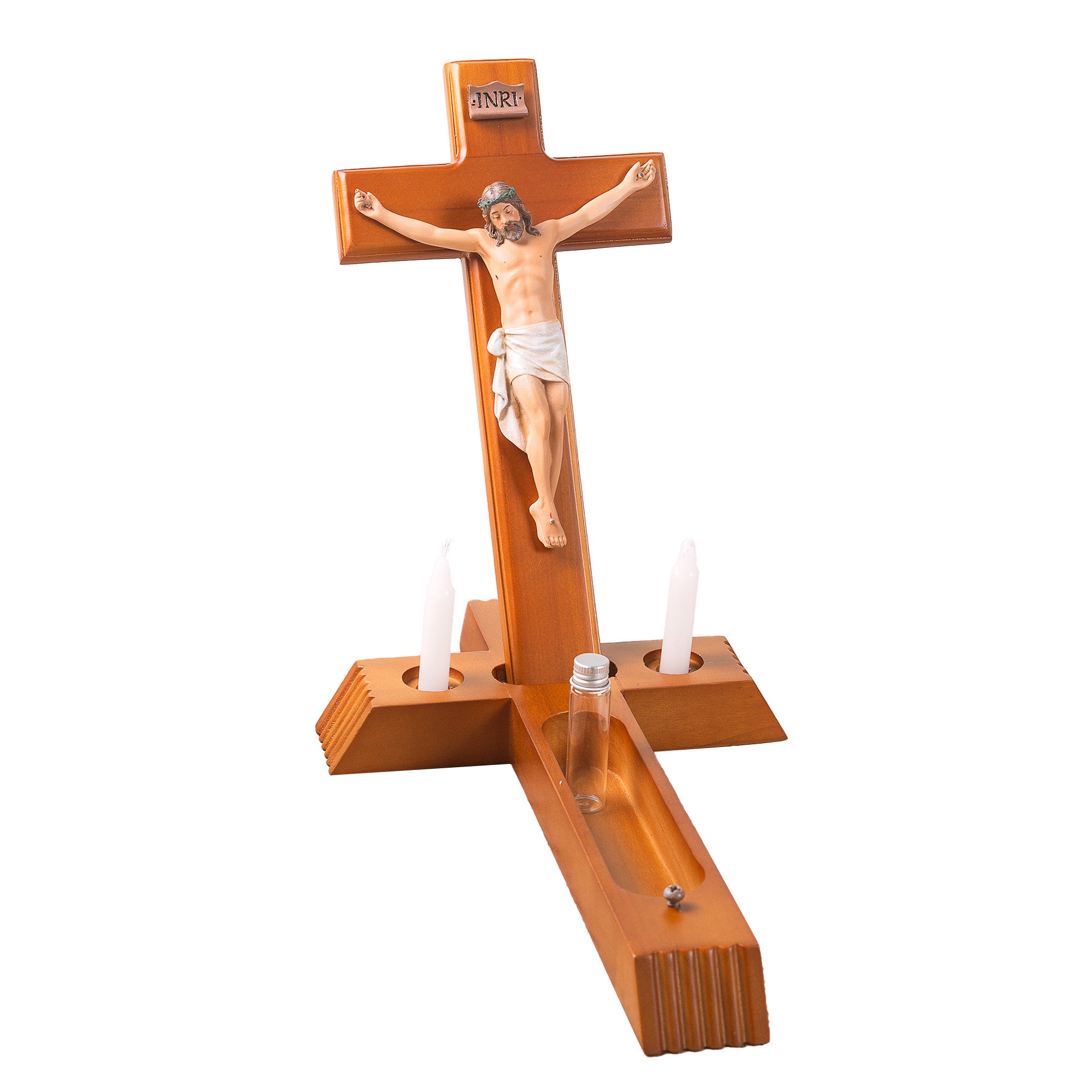 Painted Corpus Walnut Sick Call Set - 14"