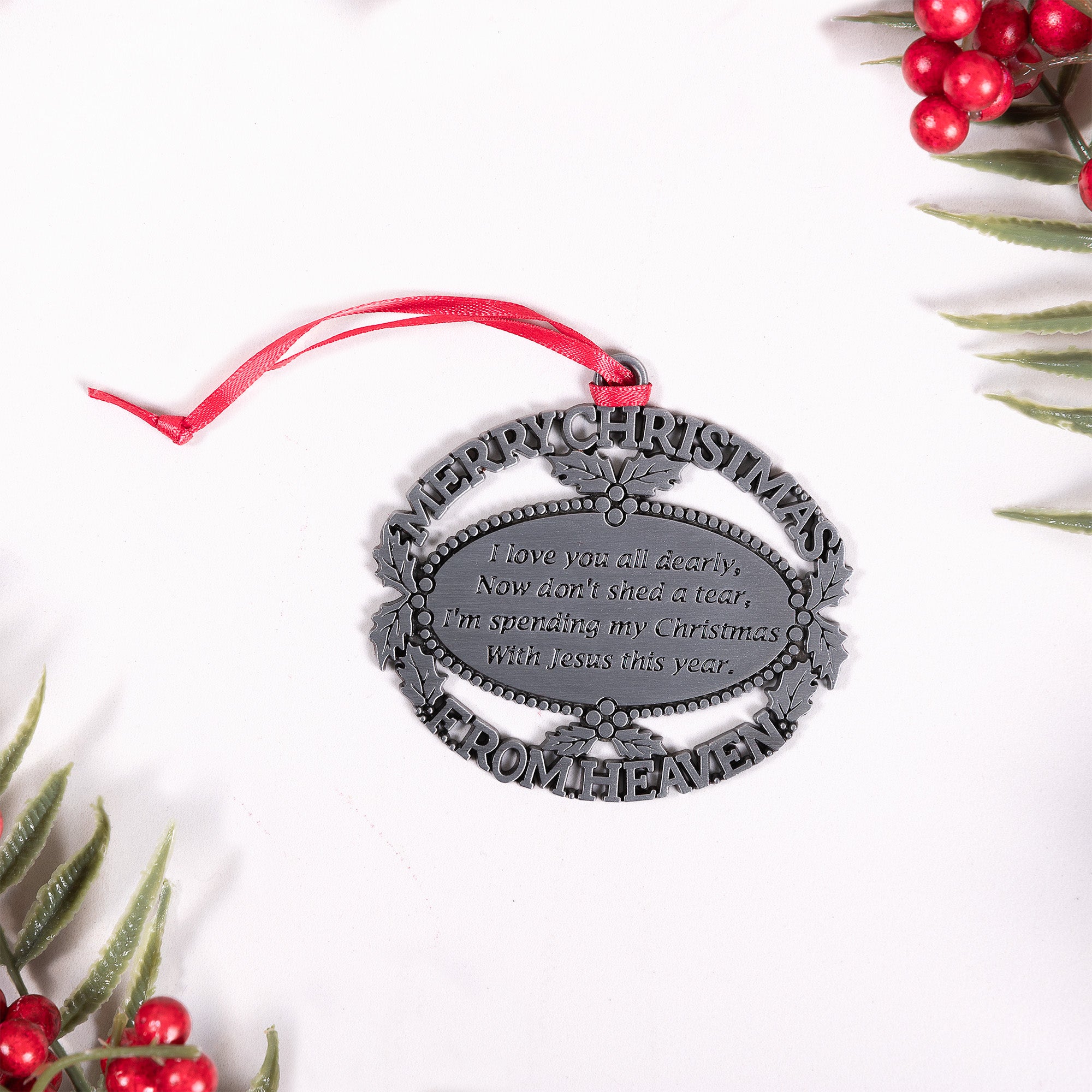 Merry Christmas From Heaven Ornament and Bookmark