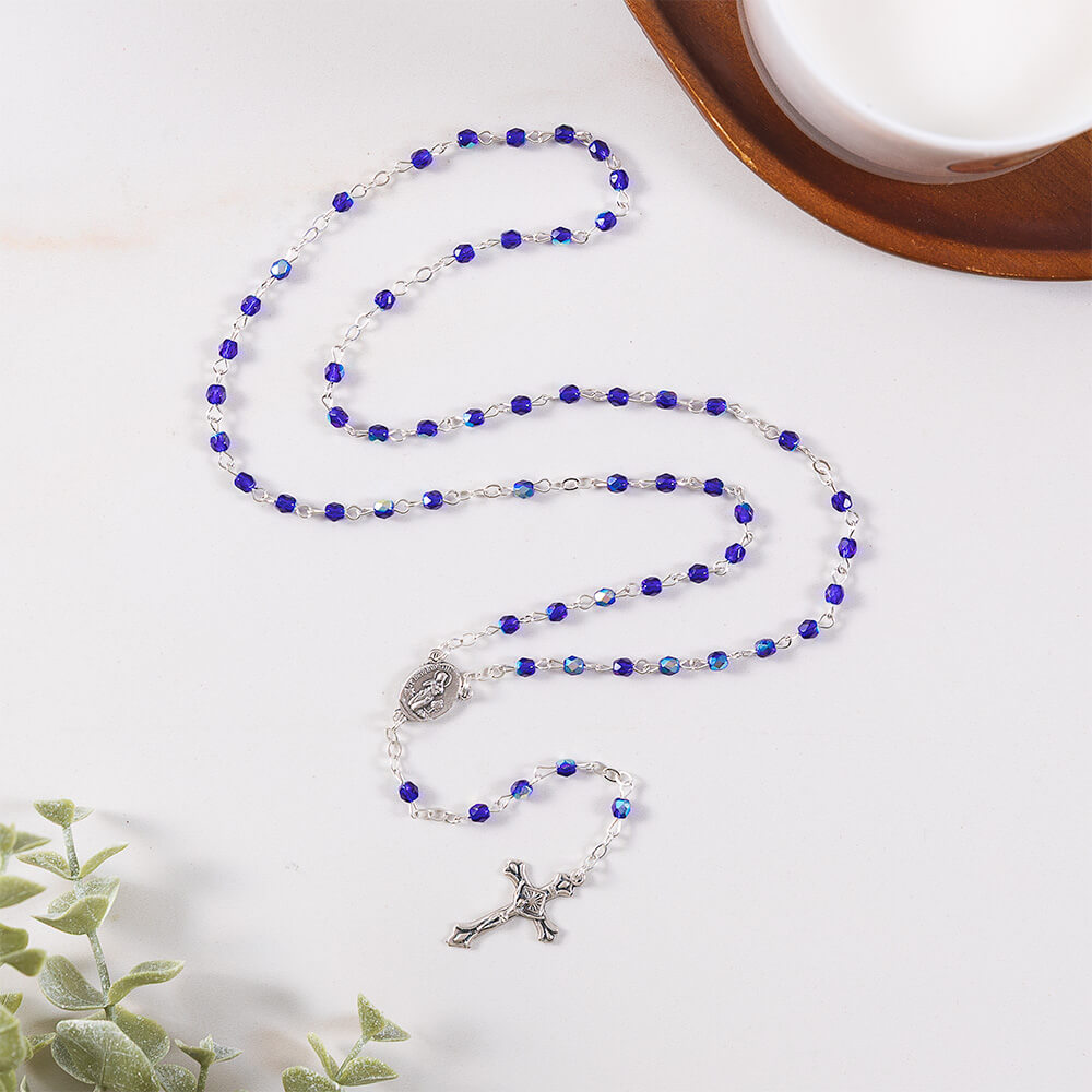 Sapphire Blue Lourdes Rosary