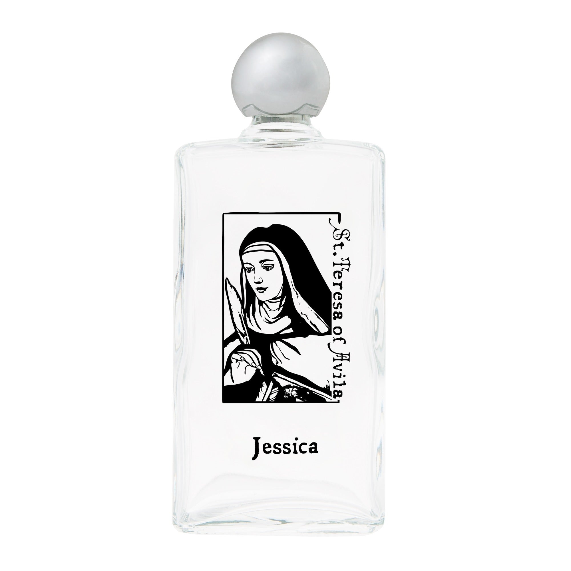 Personalized Teresa of Avila Holy Water Bottle
