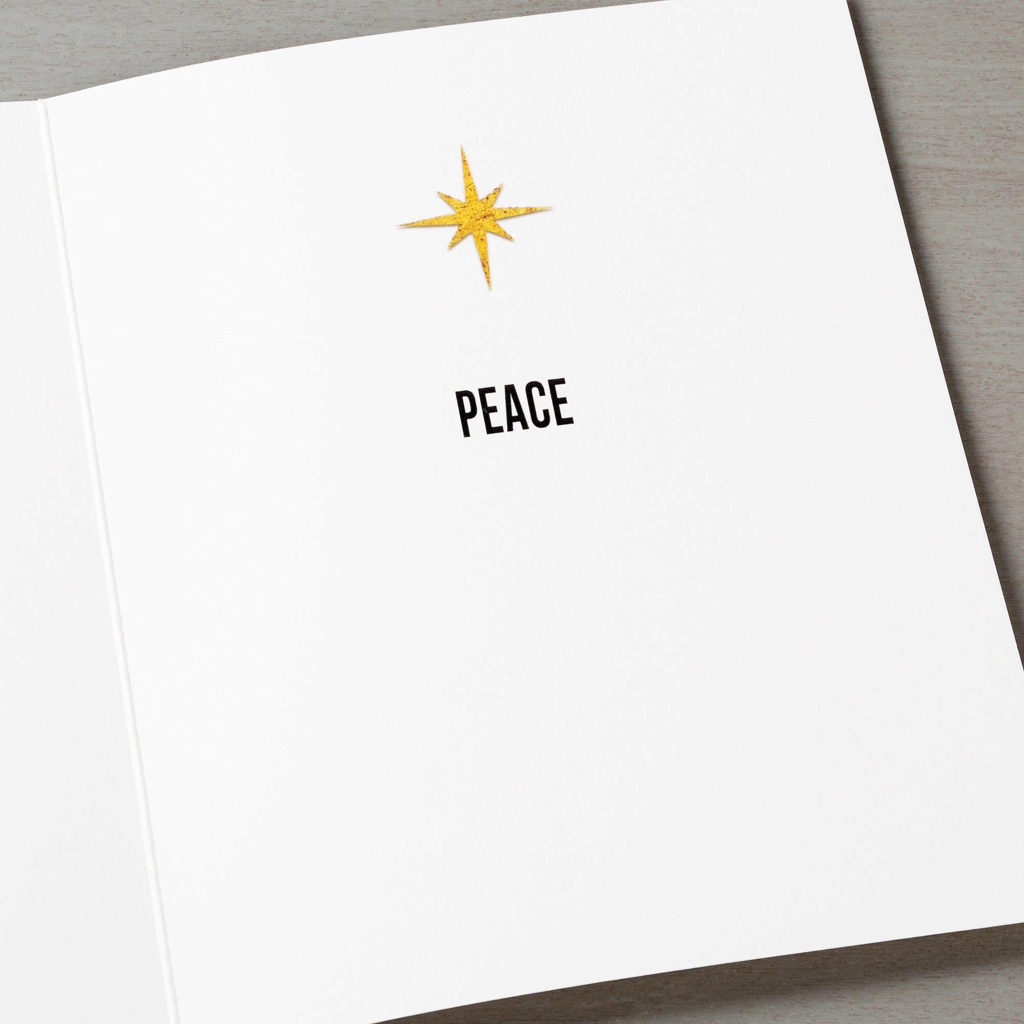 Starlight Gold & Black Manger Christmas Cards - Set of 20