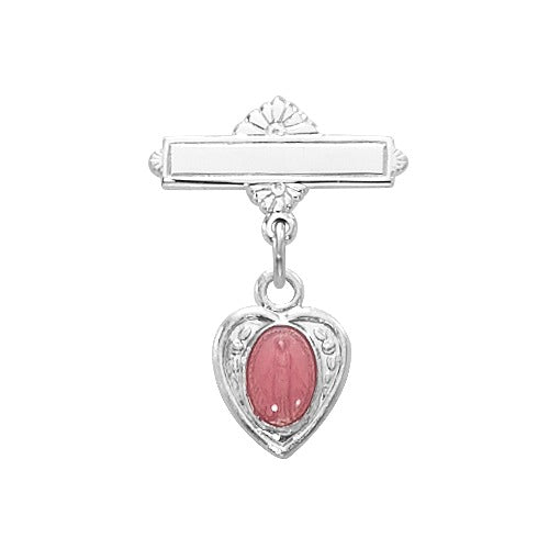Sterling Pink Miraculous Baby Pin - 2600630
