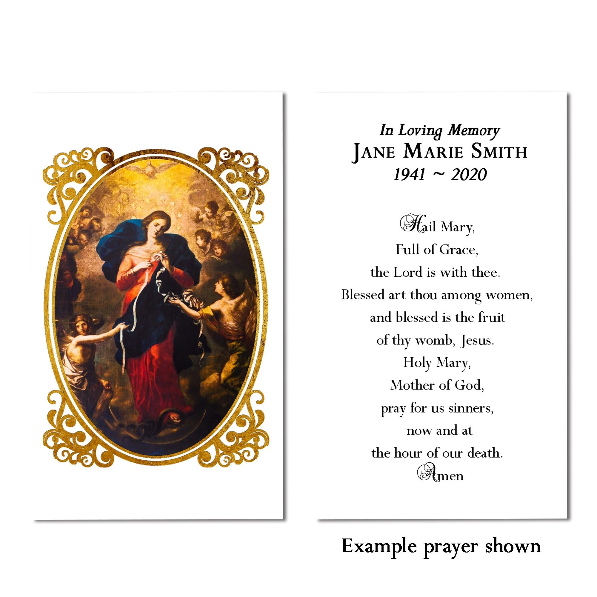 Our Lady Undoer of Knots Prayer Card