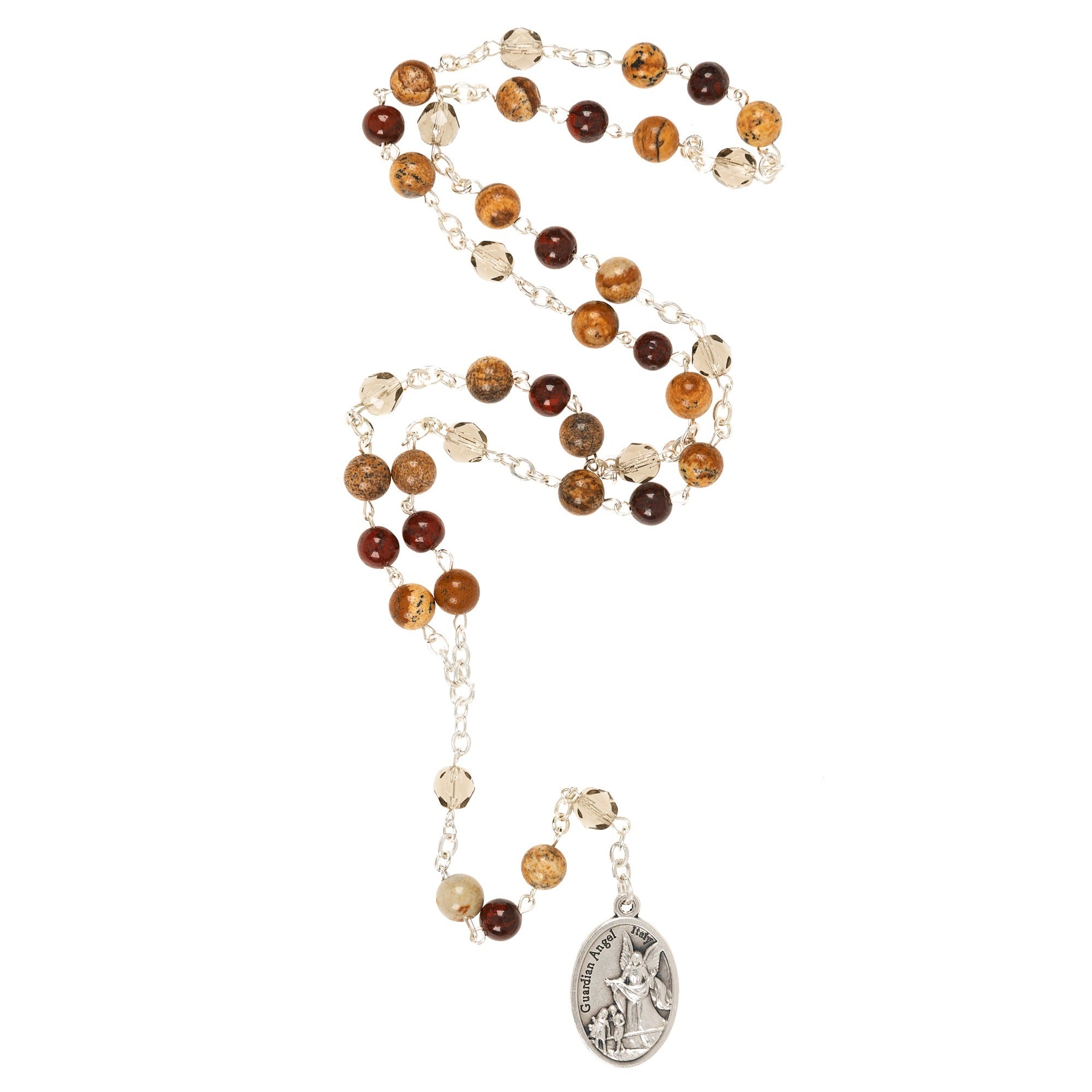 Jasper & Paesina Stone St. Michael Chaplet