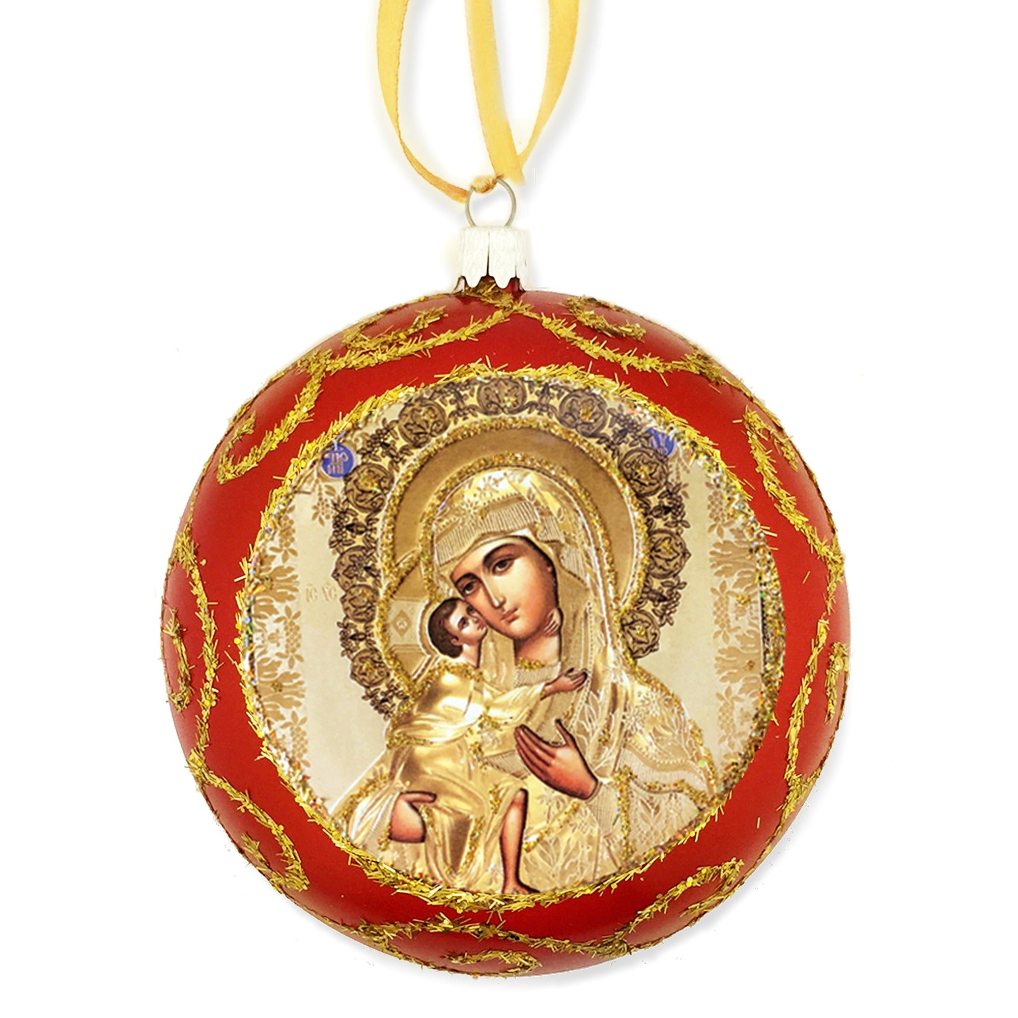 Feodorovskaya Madonna & Child Icon Christmas Ornament
