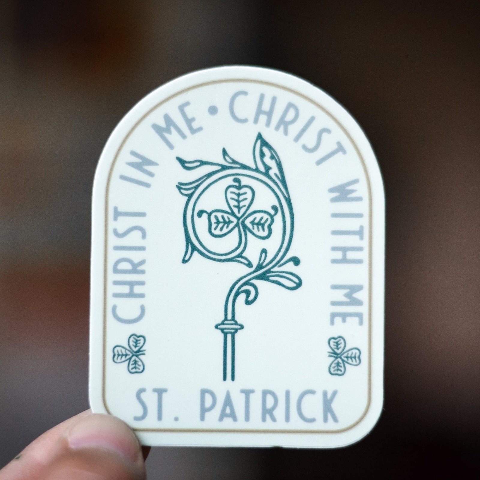 St. Patrick's Breastplate Prayer Vinyl Sticker