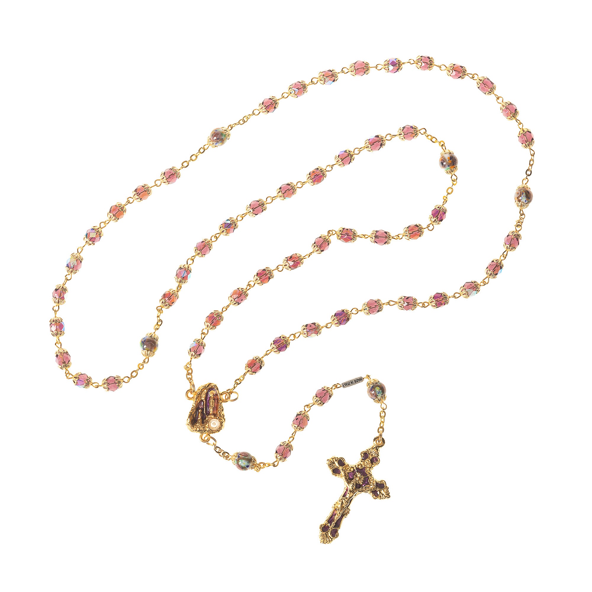 Lourdes Gold Plated Rosary