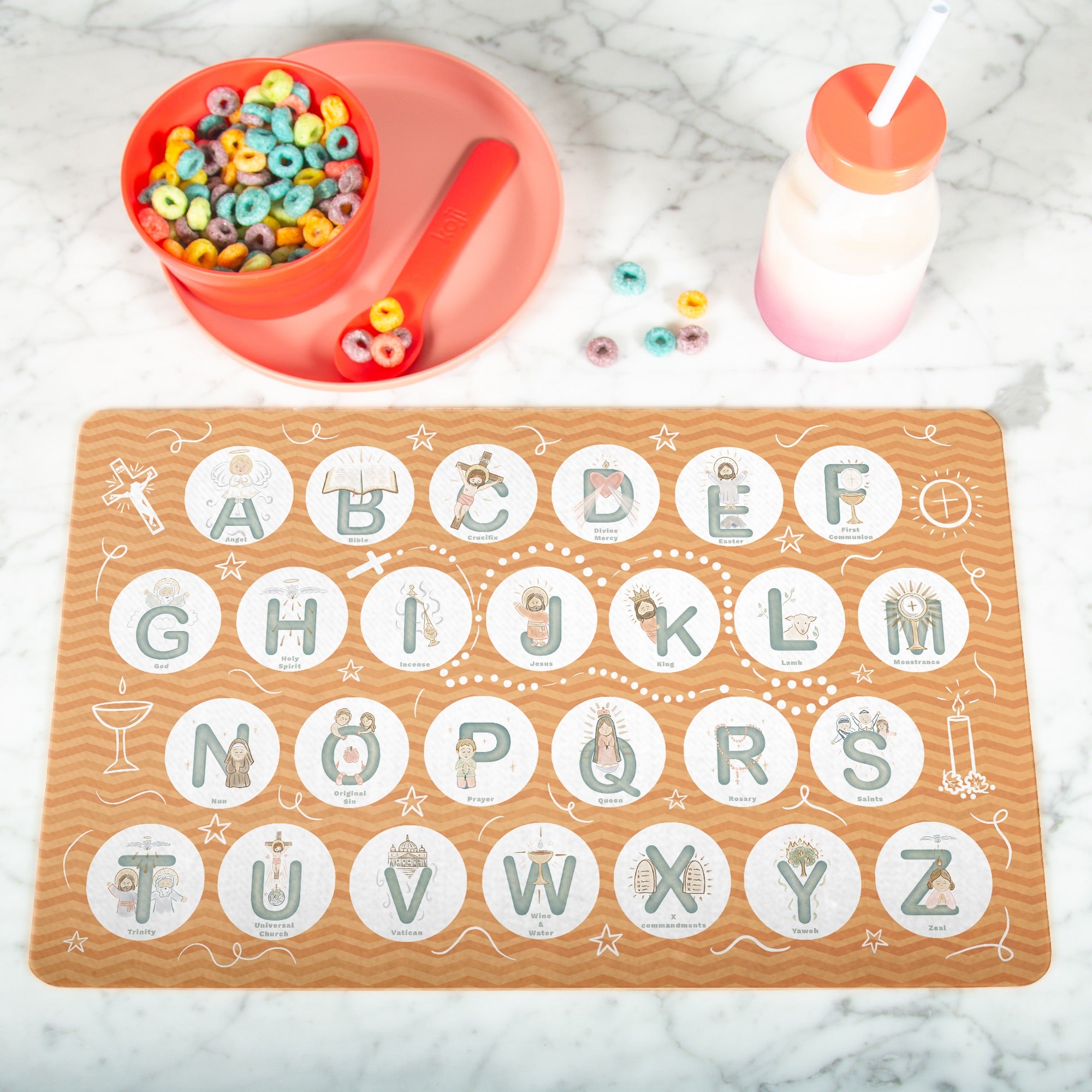 Catholic Alphabet Placemat