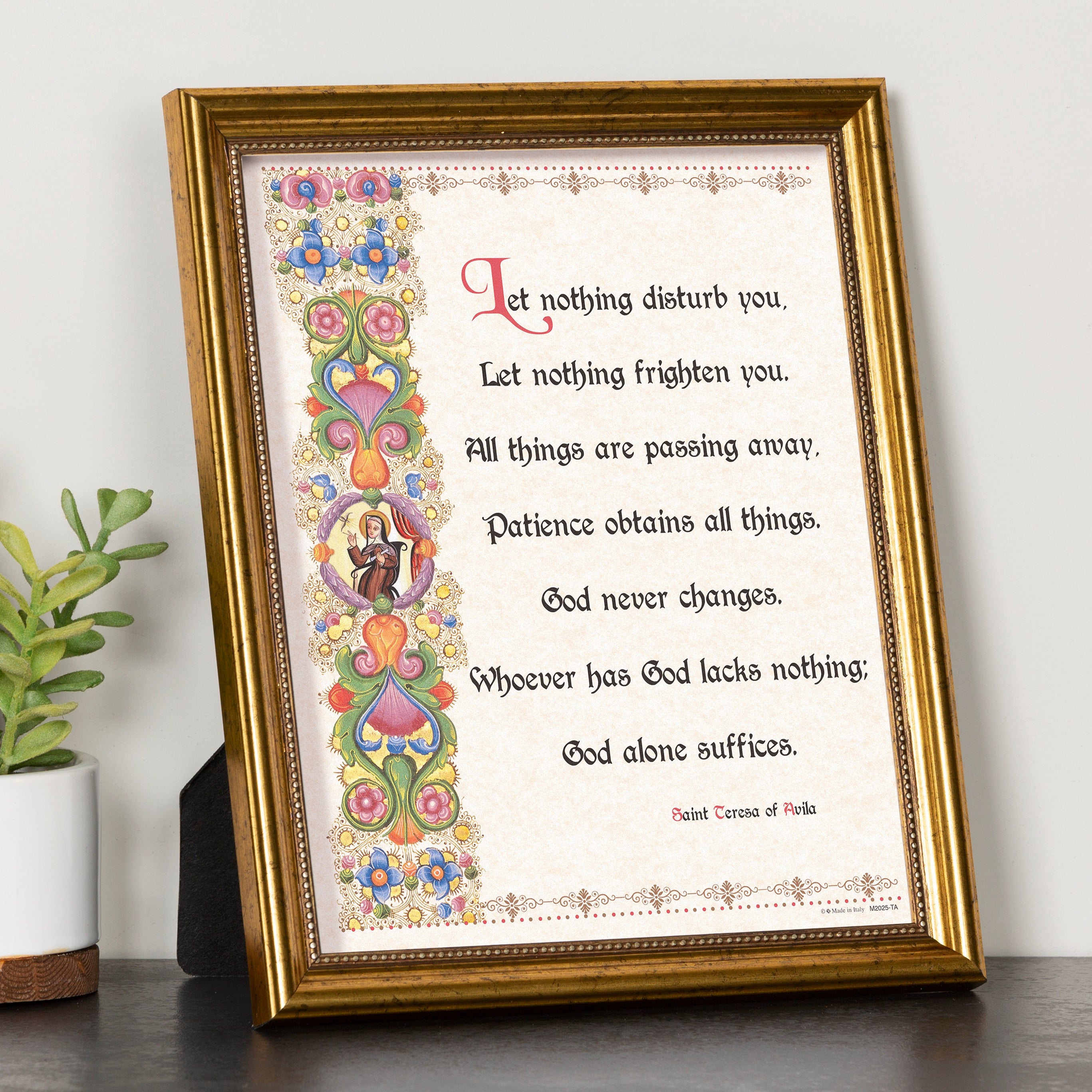St. Teresa of Avila Parchment Print - 8x10