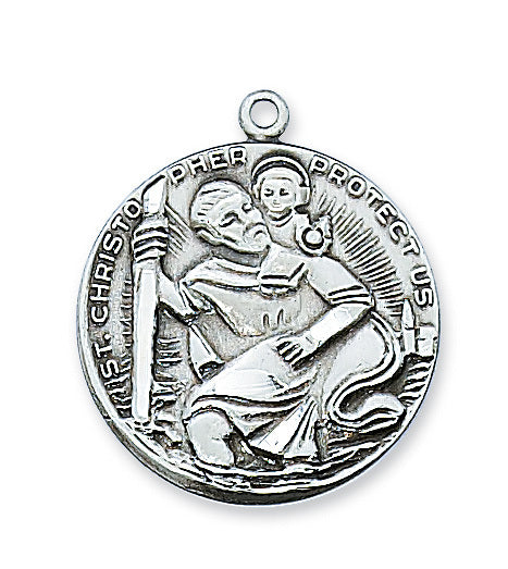 St. Christopher Pewter Medal