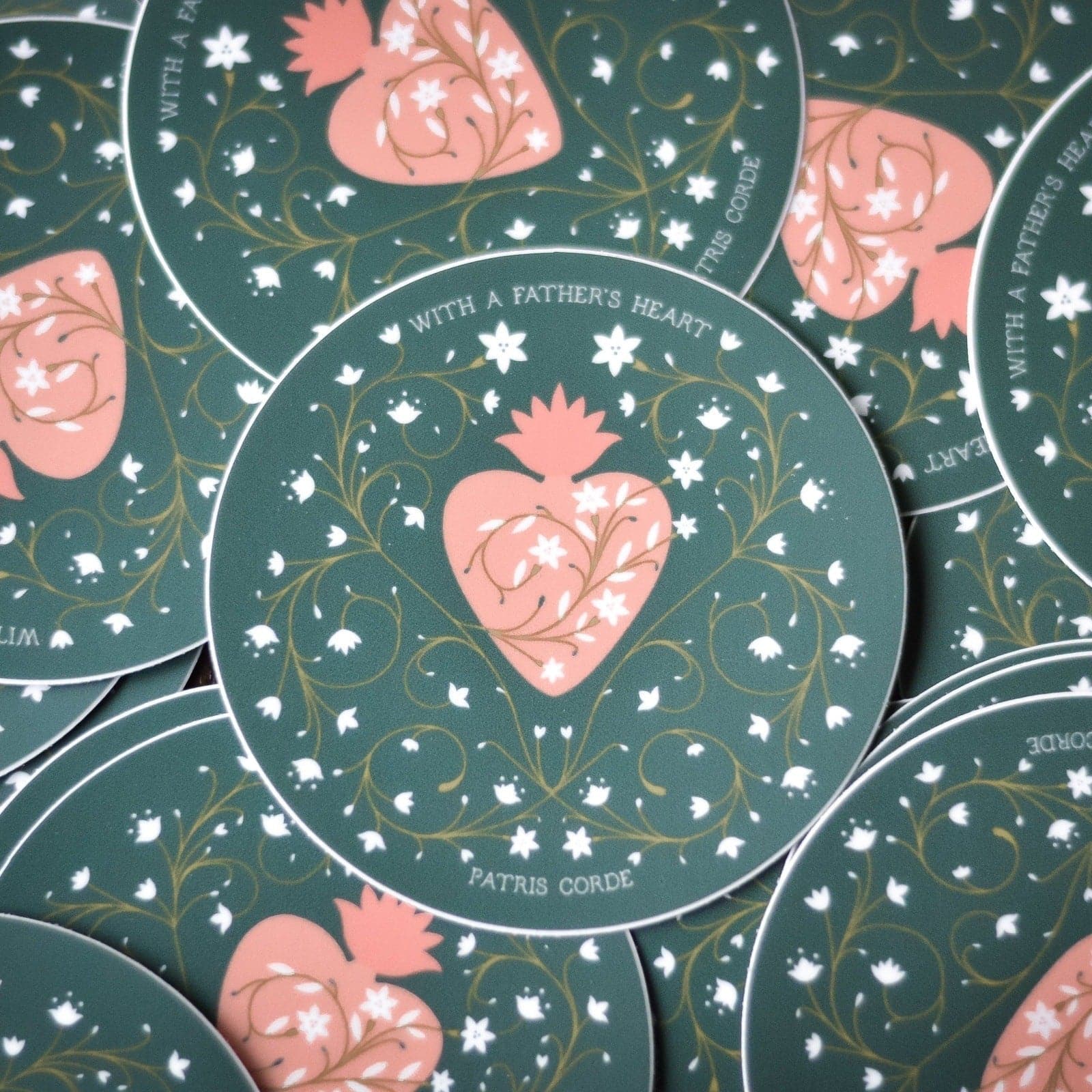 Chaste Heart of St. Joseph Vinyl Sticker