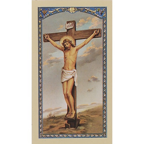 Five Wounds of Christ Laminated Prayer Card