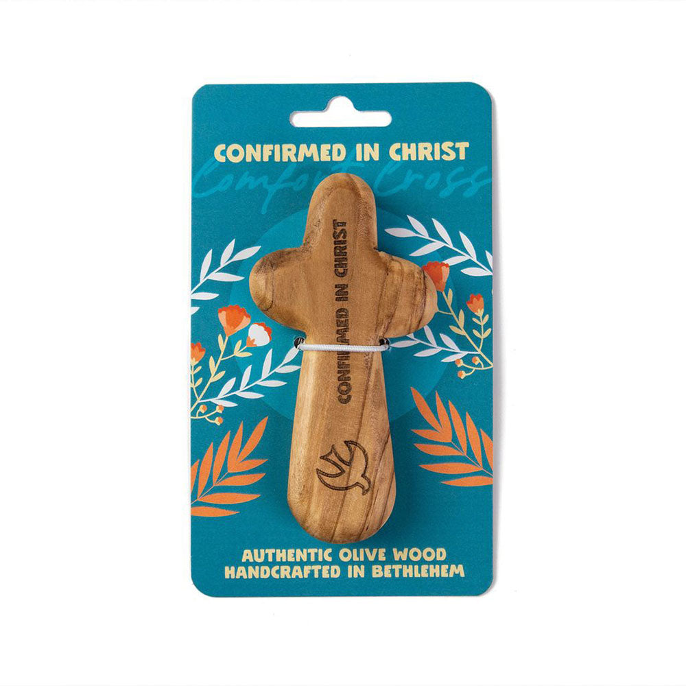 Olive Wood Confirmed in Christ Comfort Cross
