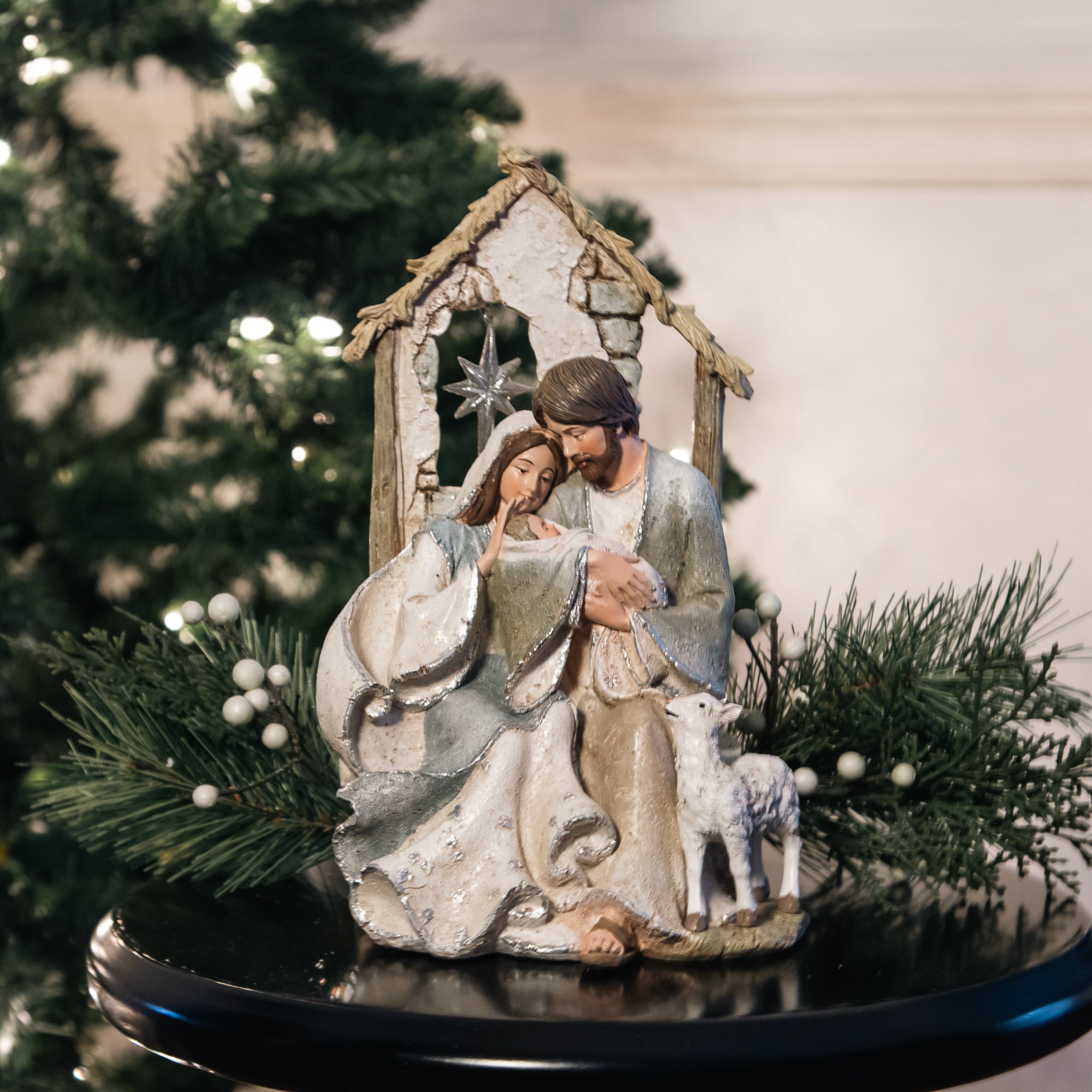 Tender Embrace Holy Family Statue