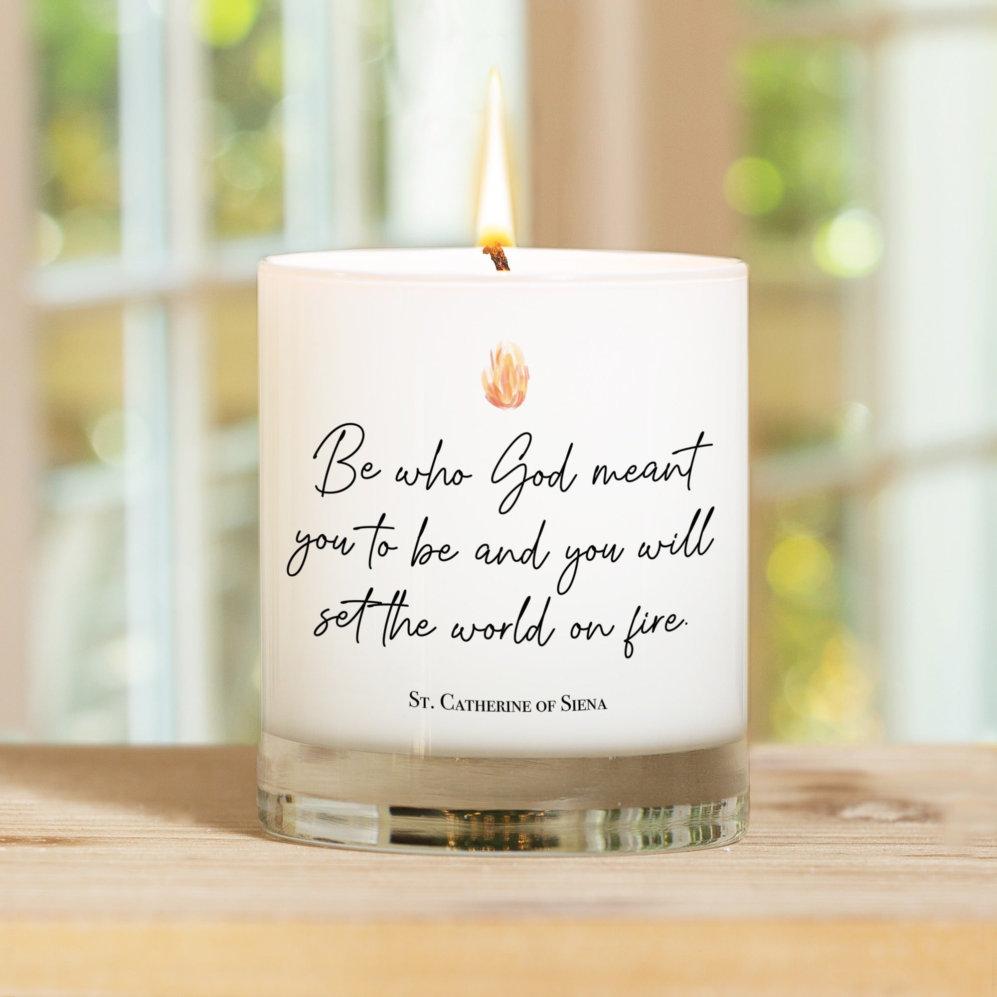 St. Catherine of Siena "World on Fire" Candle