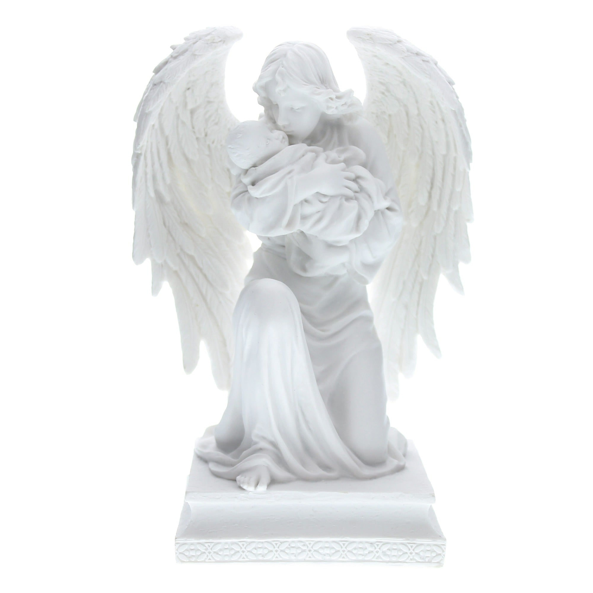 Guardian Angel with Child Veronese Statue, 7 inch