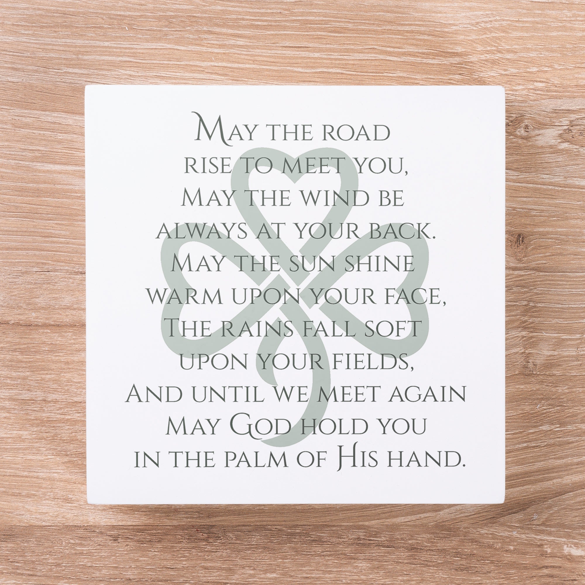Irish Blessing Wood Block