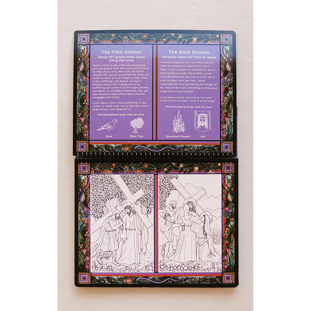 The Stations of the Cross Water Reveal Book