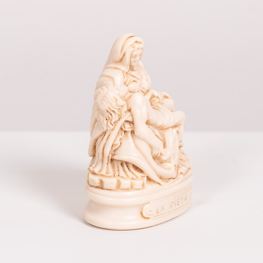 Italian Ivory Pieta Figurine - 3.5"