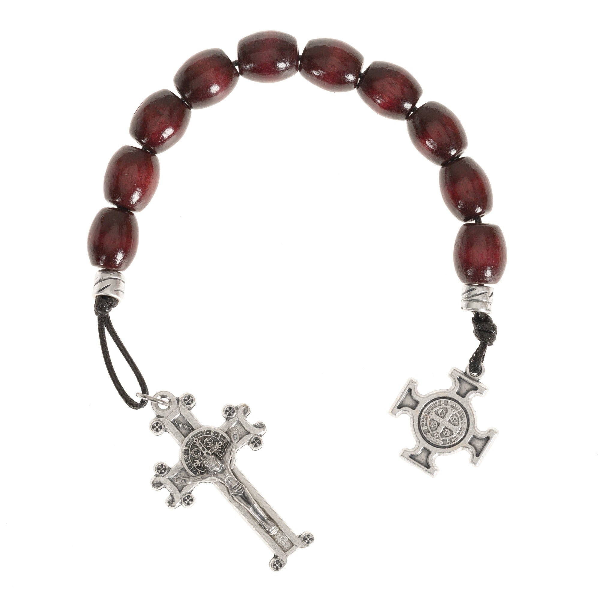 St. Benedict Oblong Bead Decade Rosary with Jubilee Cross
