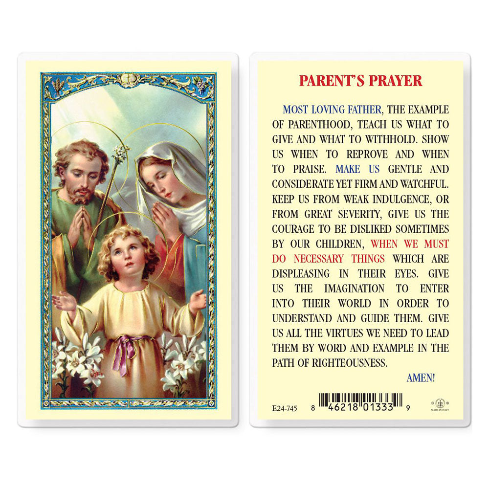 Parents Prayer Card