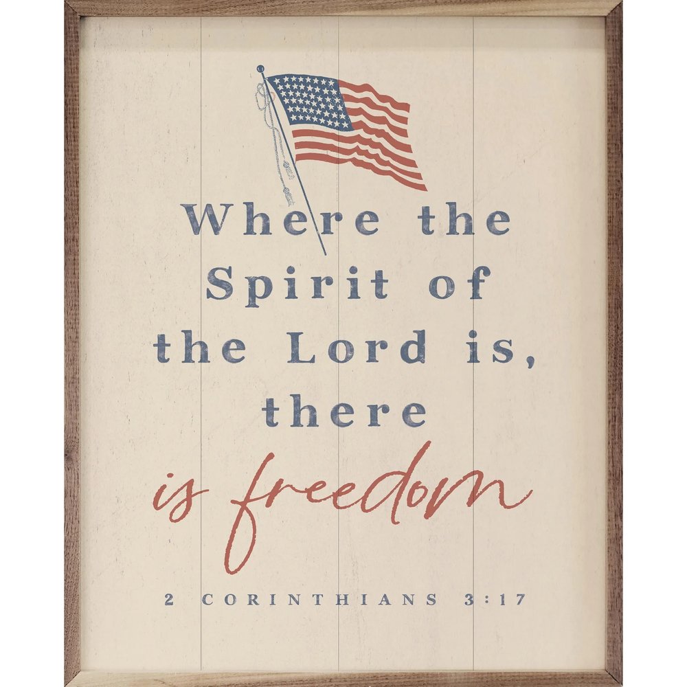 There Is Freedom 2 Corinthians 3:17 Framed Art